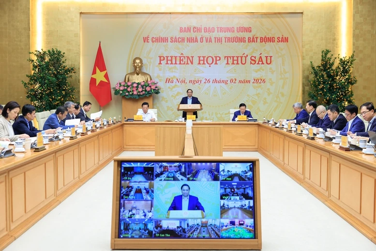 Thủ tướng Chính phủ Phạm Minh Chính chủ trì Phiên họp thứ 6 về chính sách nhà ở và thị trường bất động sản
