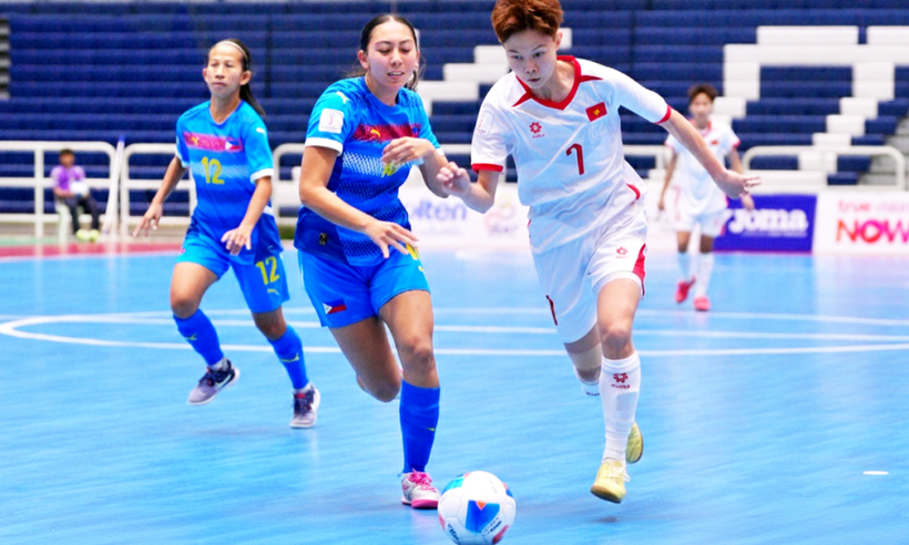 Việt Nam có chiến thắng đầu tiên tại giải Futsal nữ Đông Nam Á 2026