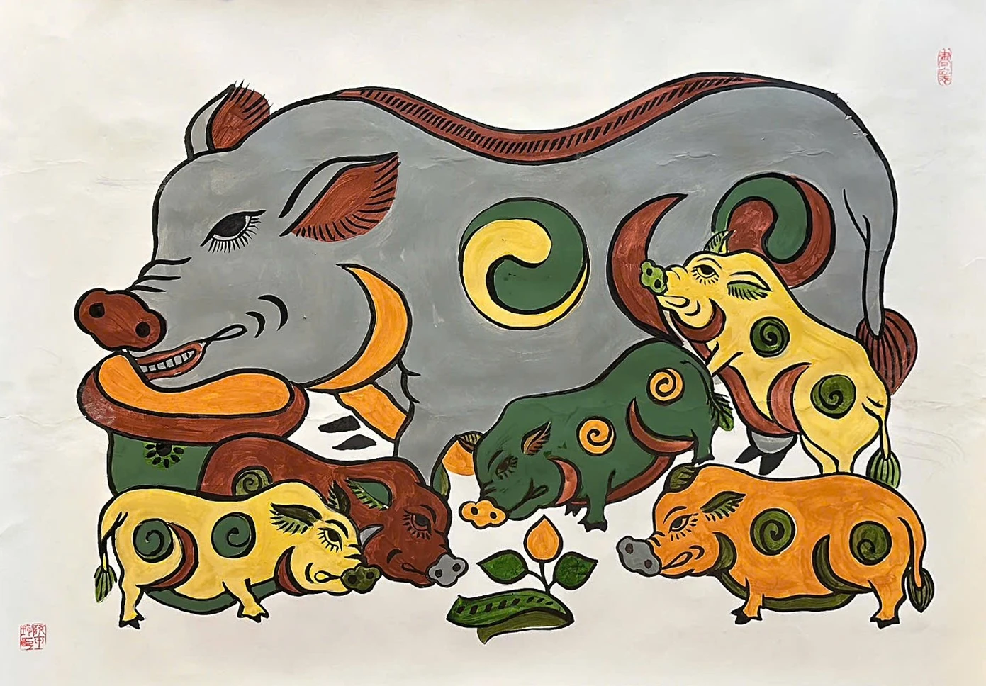 Giữ hồn dân tộc qua dòng tranh Đông Hồ tại Artnam Gallery