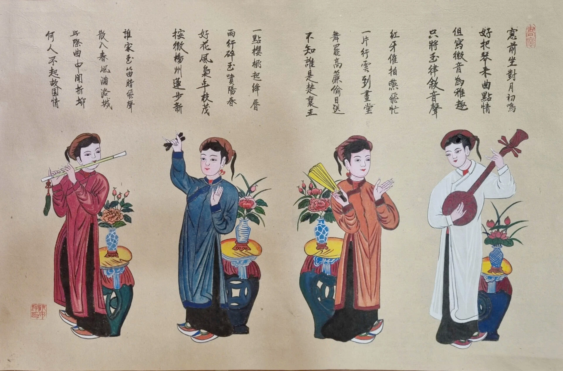 Giữ hồn dân tộc qua dòng tranh Đông Hồ tại Artnam Gallery