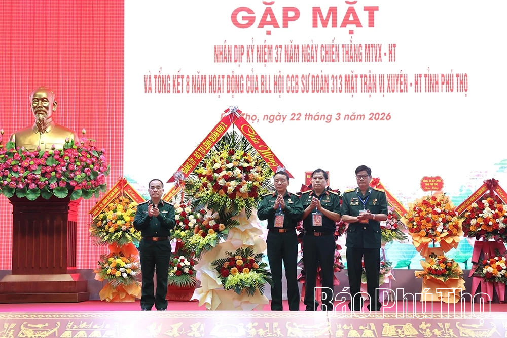 Gặp mặt Cựu chiến binh Sư đoàn 313 Mặt trận Vị Xuyên - Hà Tuyên tỉnh Phú Thọ