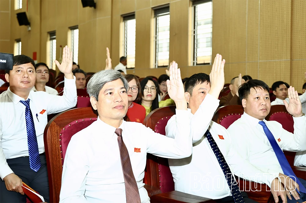 HĐND xã Thổ Tang kiện toàn bộ máy chính quyền địa phương, nhiệm kỳ 2026-2031