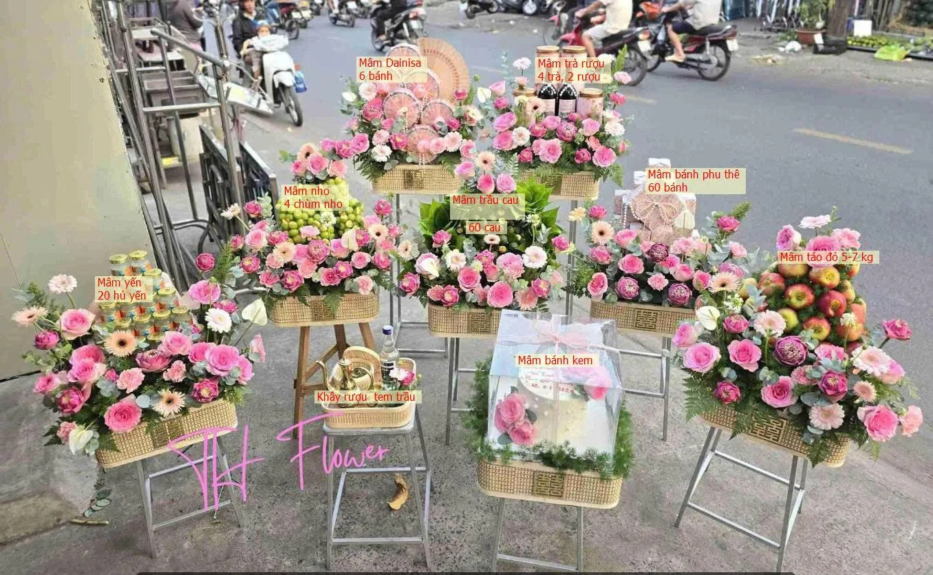 Mua mâm quả đám cưới ở đâu uy tín tại TPHCM? Gợi ý từ TH Flower