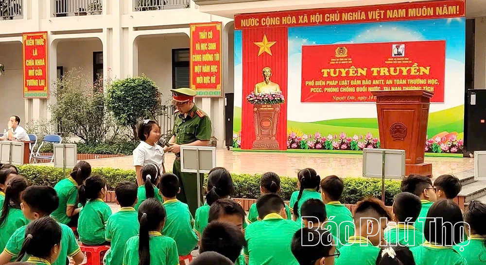 Tăng cường tuyên truyền phòng chống đuối nước, tai nạn thương tích và phòng cháy, chữa cháy cho học sinh