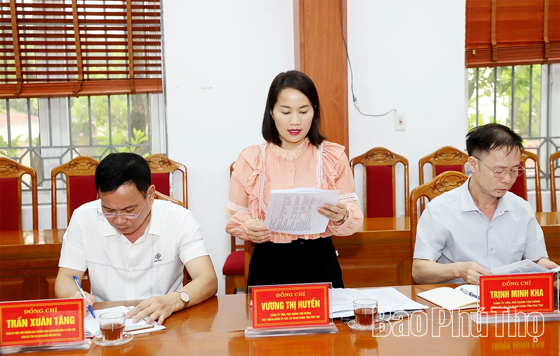 Quyết tâm tiên phong chuyển đổi số trong hoạt động Đảng bộ các cơ quan Đảng tỉnh