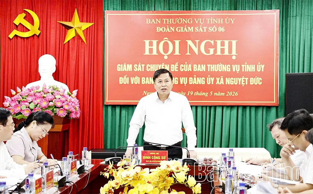 Thông qua dự thảo kết quả giám sát các chuyên đề đối với Ban Thường vụ Đảng ủy hai xã Liên Châu và Nguyệt Đức