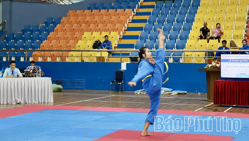 Gần 100 vận động viên tham gia Giải vô địch Vovinam các câu lạc bộ tỉnh Phú Thọ