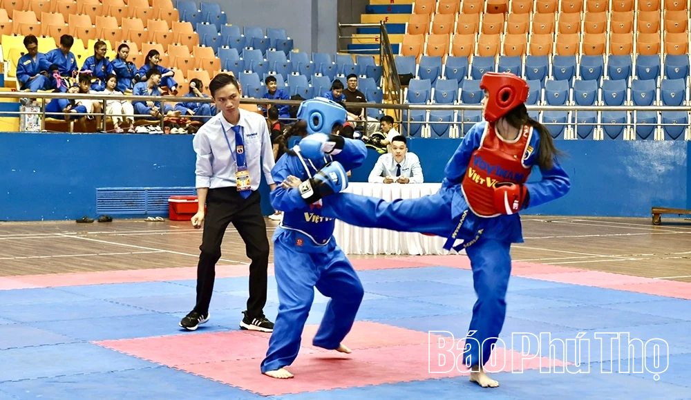 Gần 100 vận động viên tham gia Giải vô địch Vovinam các câu lạc bộ tỉnh Phú Thọ