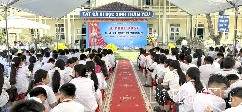 Xã Vĩnh Tường phát động Tháng hành động vì trẻ em năm 2026