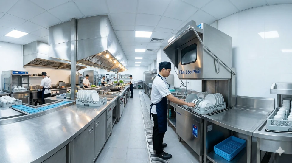 Tiêu chuẩn bếp ăn một chiều bắt buộc tại KCN giúp bảo vệ sức khỏe người lao động