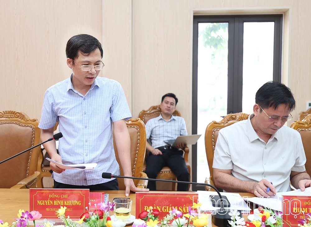 Thông qua dự thảo báo cáo giám sát đối với Ban Thường vụ Đảng ủy xã Hiền Lương