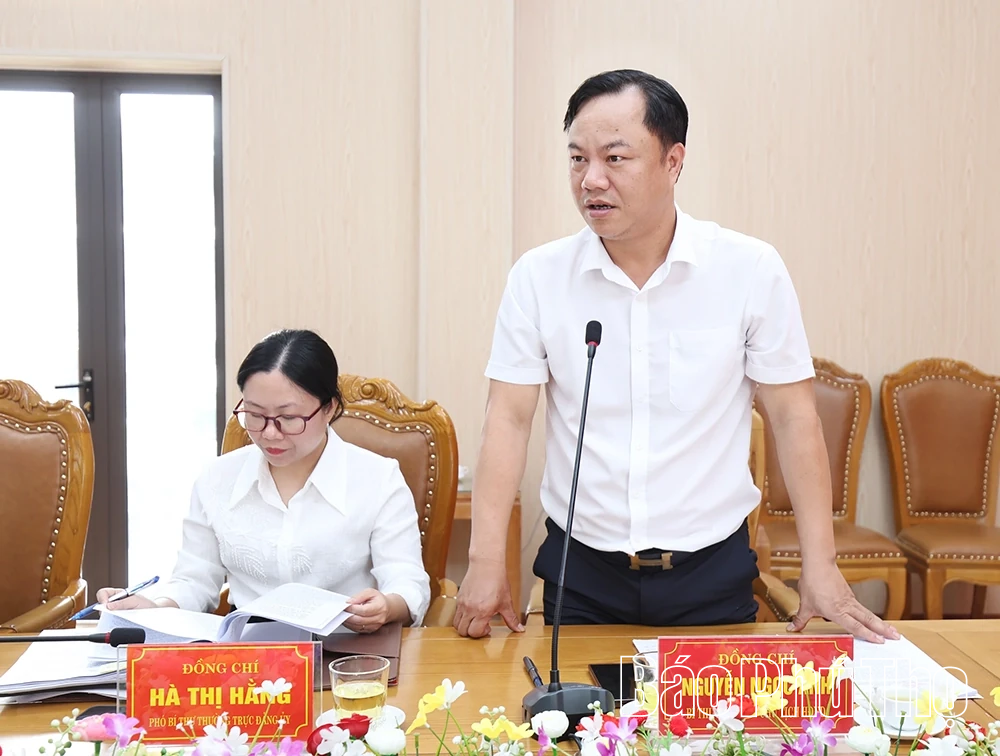 Thông qua dự thảo báo cáo giám sát đối với Ban Thường vụ Đảng ủy xã Hiền Lương