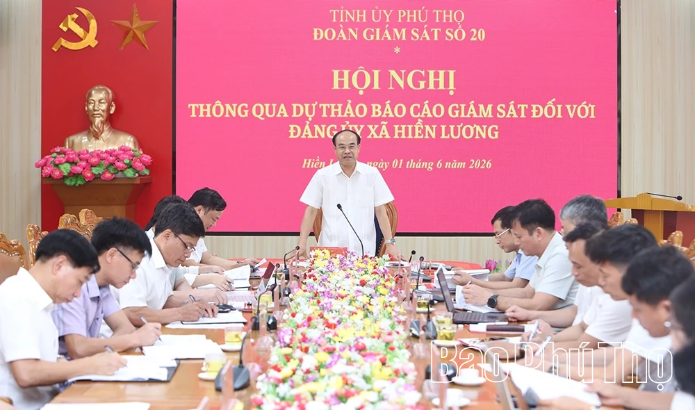 Thông qua dự thảo báo cáo giám sát đối với Ban Thường vụ Đảng ủy xã Hiền Lương