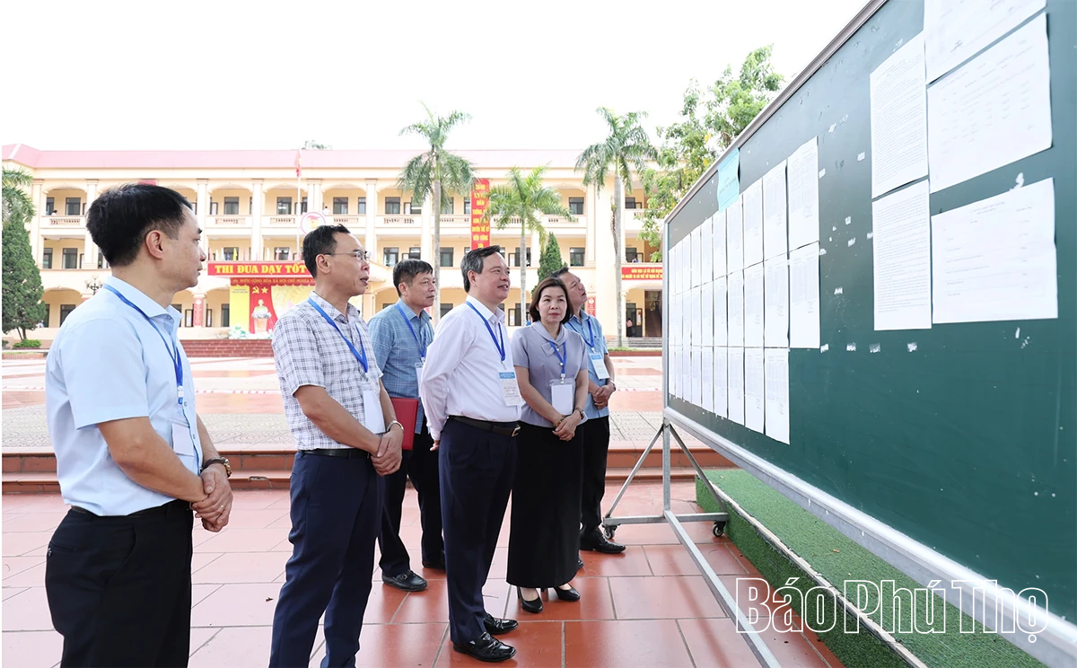Kiểm tra công tác tổ chức Kỳ thi tốt nghiệp THPT năm 2026