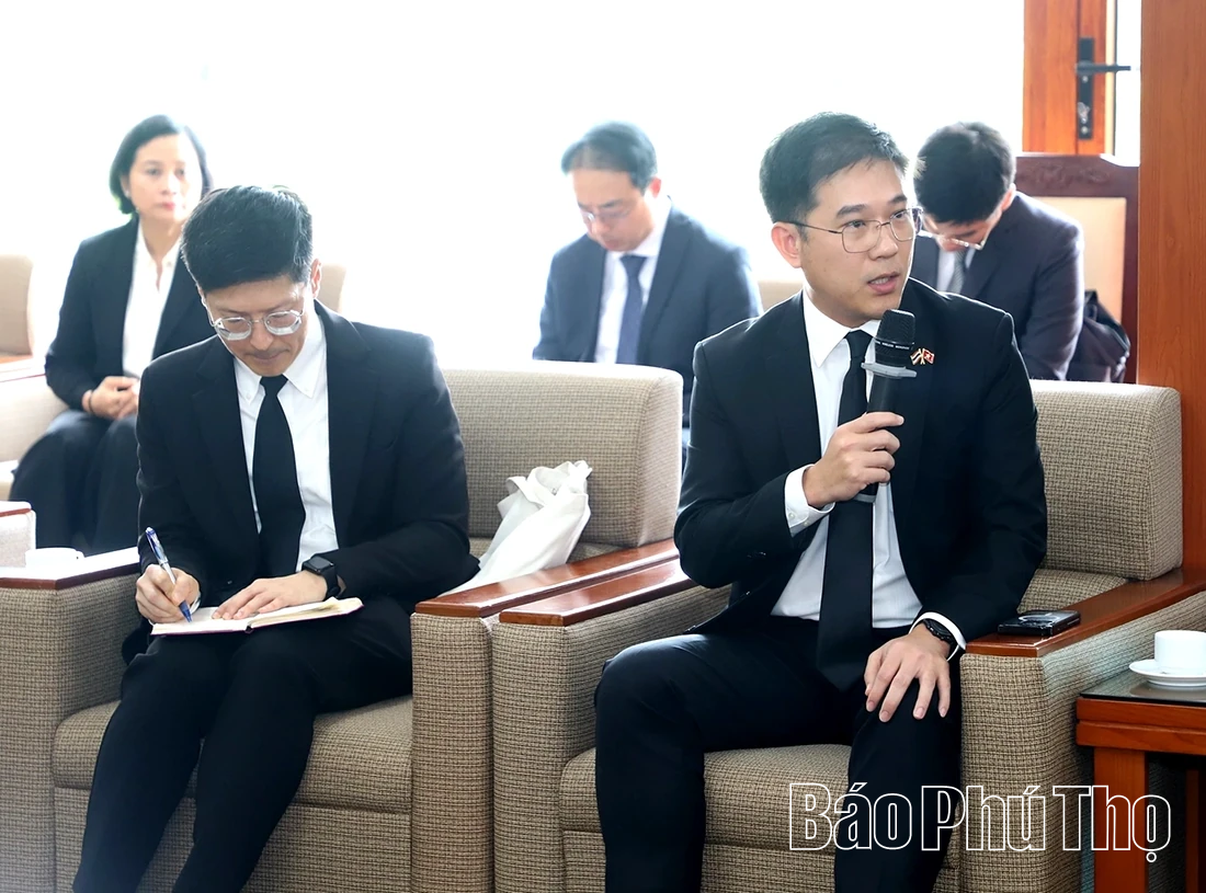 Bí thư Tỉnh ủy Phạm Đại Dương tiếp Đại sứ Vương quốc Thái Lan tại Việt Nam