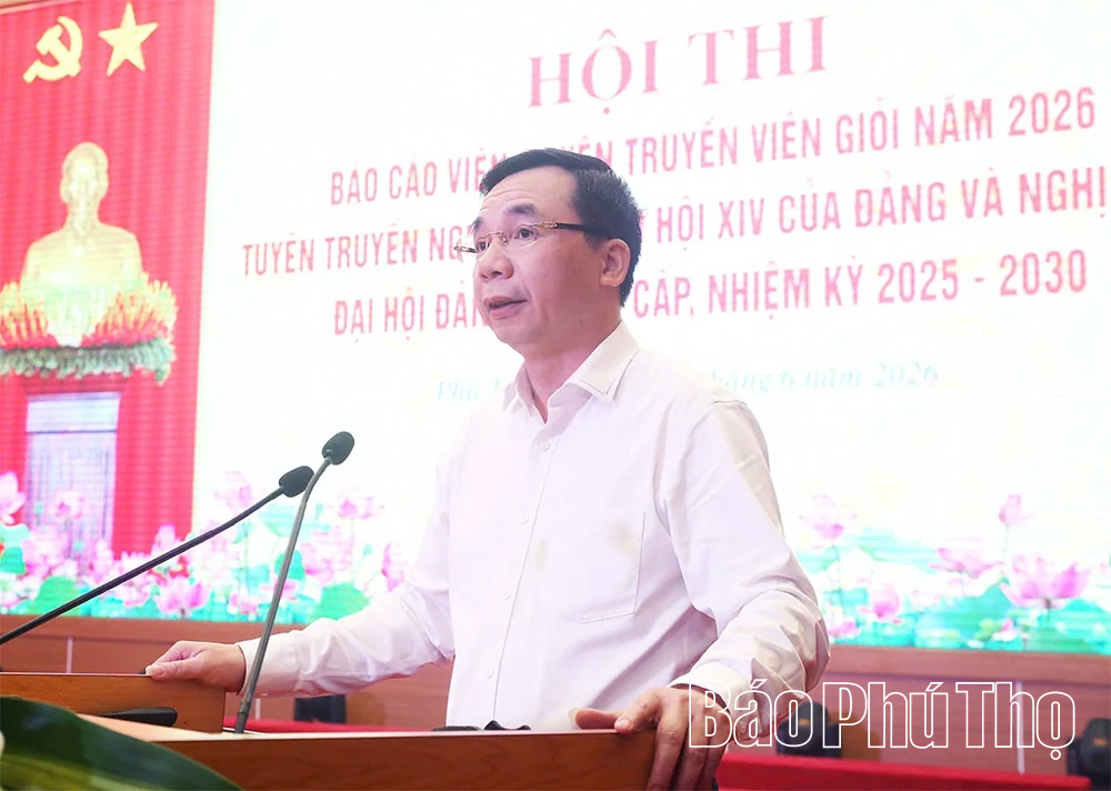Hội thi báo cáo viên, tuyên truyền viên giỏi tỉnh năm 2026