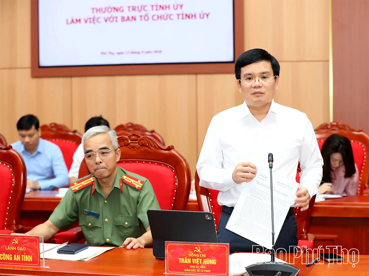 Xây dựng hệ thống chính trị tinh gọn, hiệu lực: Nhiệm vụ trọng tâm và giải pháp căn cơ của Ngành Tổ chức xây dựng Đảng Phú Thọ