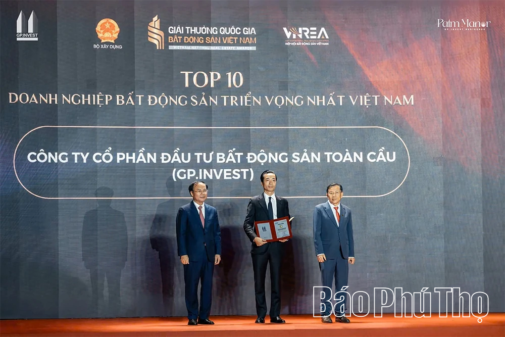 GP.Invest được vinh danh trong Top 10 Doanh nghiệp Bất động sản Triển vọng nhất Việt Nam