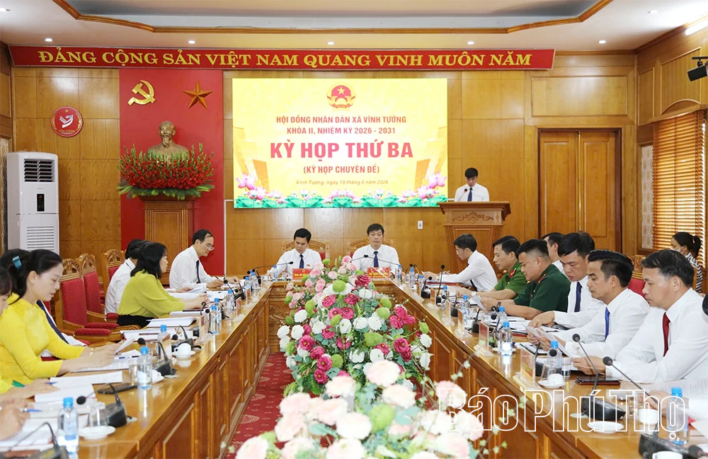 HĐND xã Vĩnh Tường tổ chức Kỳ họp thứ Ba, thông qua nhiều nội dung quan trọng