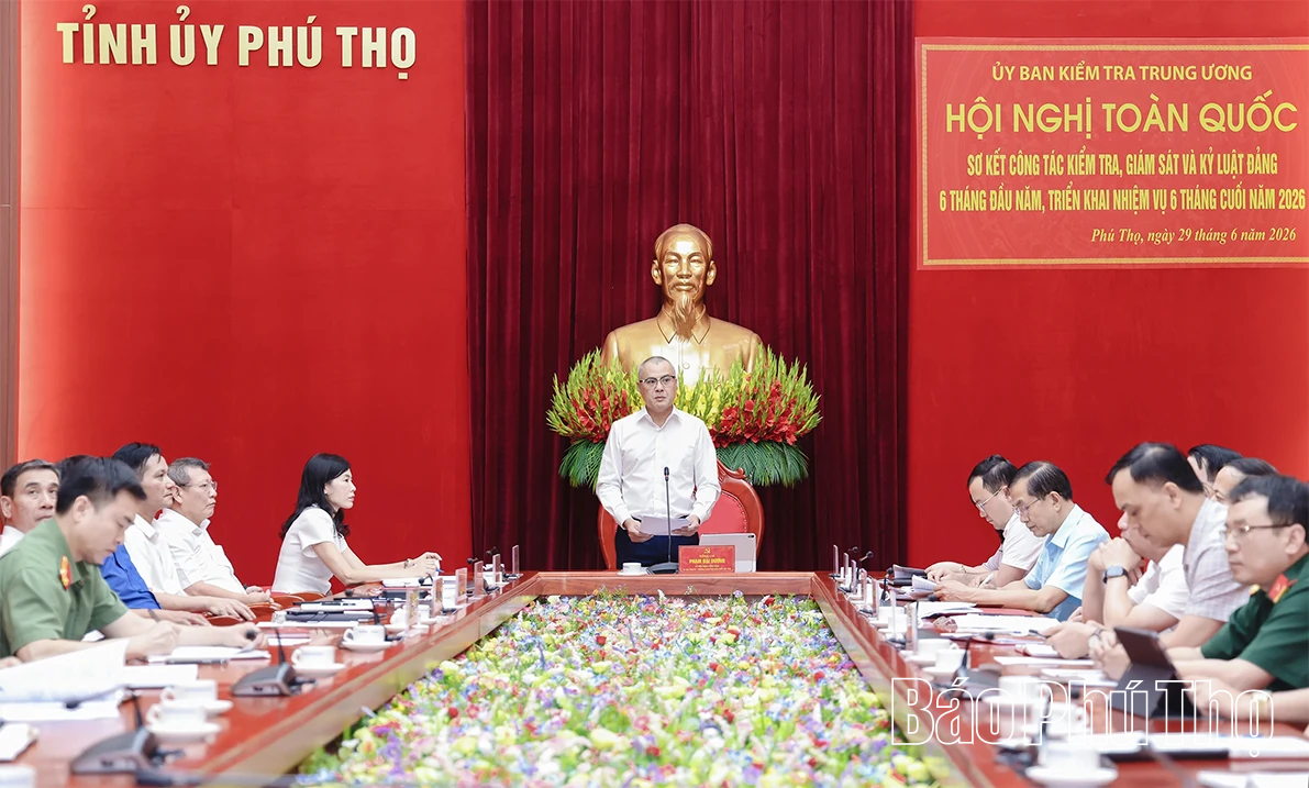 Sơ kết công tác kiểm tra, giám sát và thi hành kỷ luật của Đảng 6 tháng đầu năm 2026