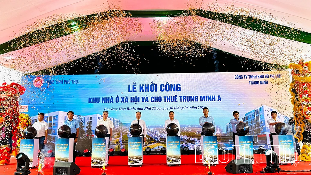 Khởi công Khu nhà ở xã hội gần 1.300 căn tại phường Hòa Bình