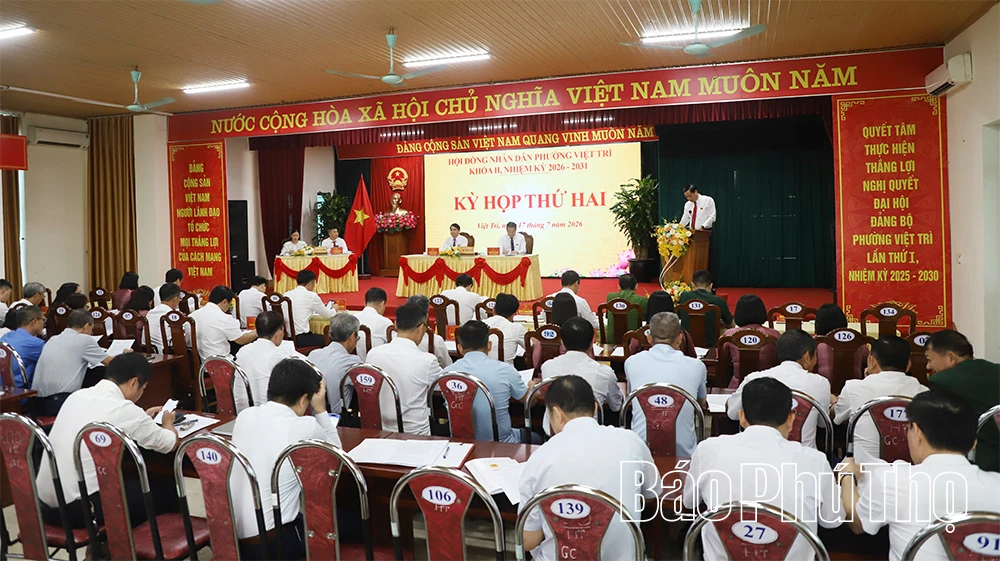 Kỳ họp thứ Hai, HĐND phường Việt Trì: Thông qua 4 Nghị quyết chuyên đề, tạo đà phát triển kinh tế - xã hội