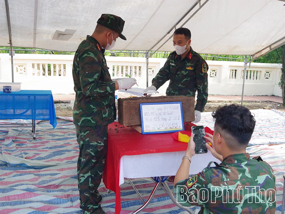 Lấy mẫu hài cốt liệt sĩ: Chính xác, an toàn, trang nghiêm
