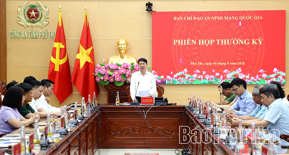 Phú Thọ dự Phiên họp Ban Chỉ đạo An ninh mạng quốc gia