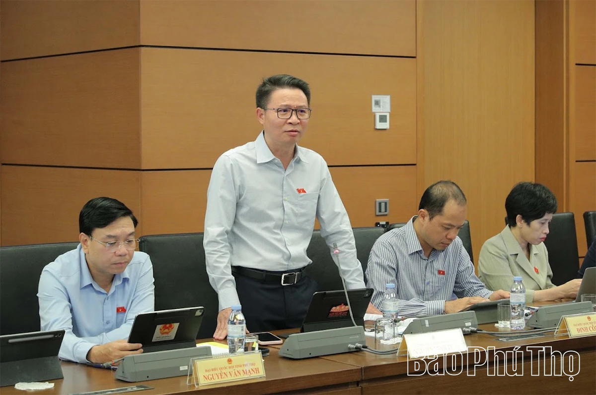Đại biểu Quốc hội tỉnh Phú Thọ thảo luận các dự án luật