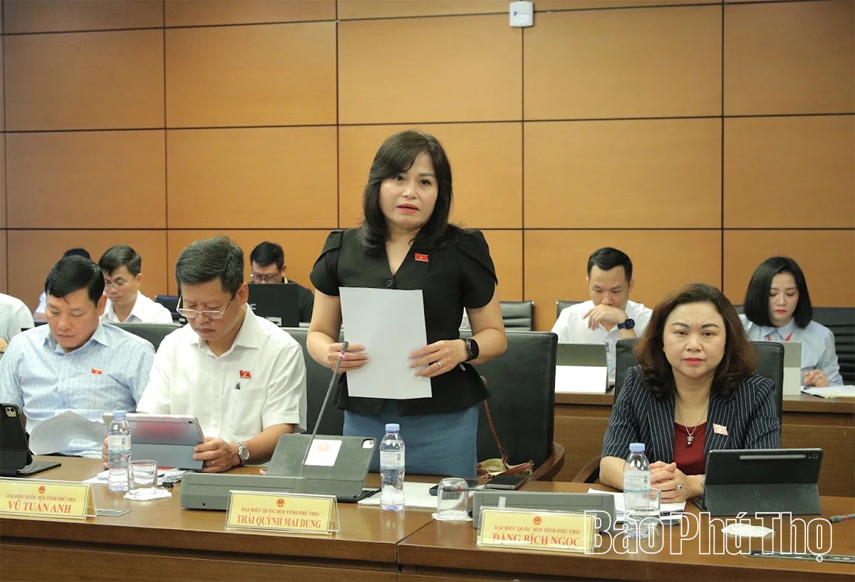 Đại biểu Quốc hội tỉnh Phú Thọ thảo luận các dự án luật