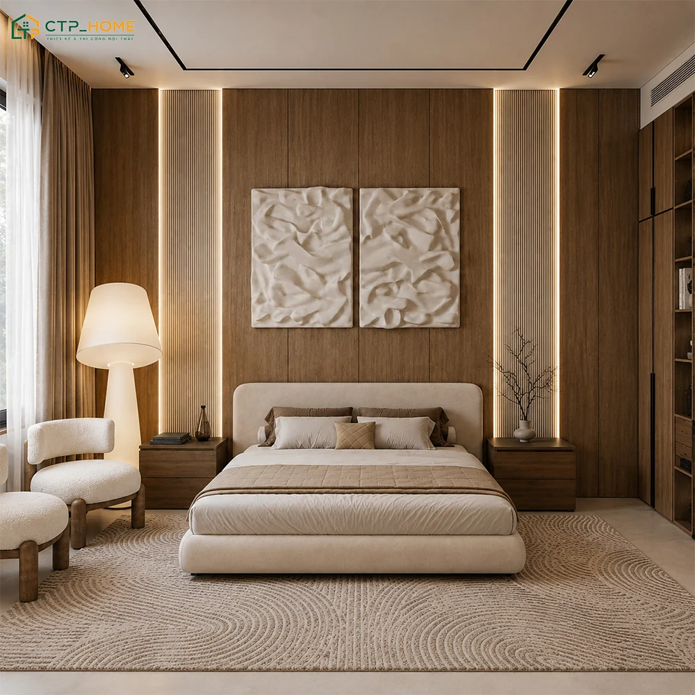 CTP Home chia sẻ những phương án thiết kế nội thất phòng ngủ tối ưu diện tích