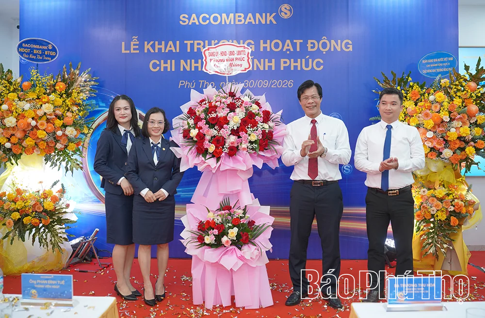 SACOMBANK khai trương Chi nhánh Vĩnh Phúc