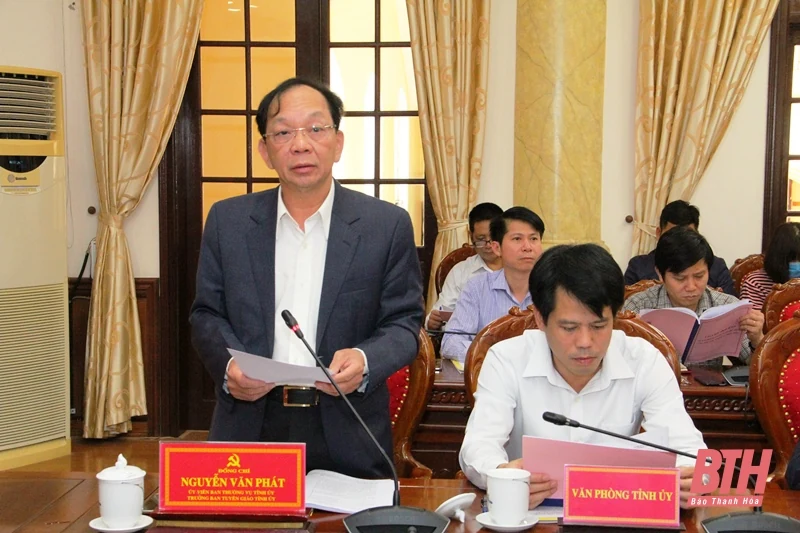 Họp báo về Đại hội Đảng bộ tỉnh Thanh Hóa lần thứ XIX, nhiệm kỳ 2020-2025