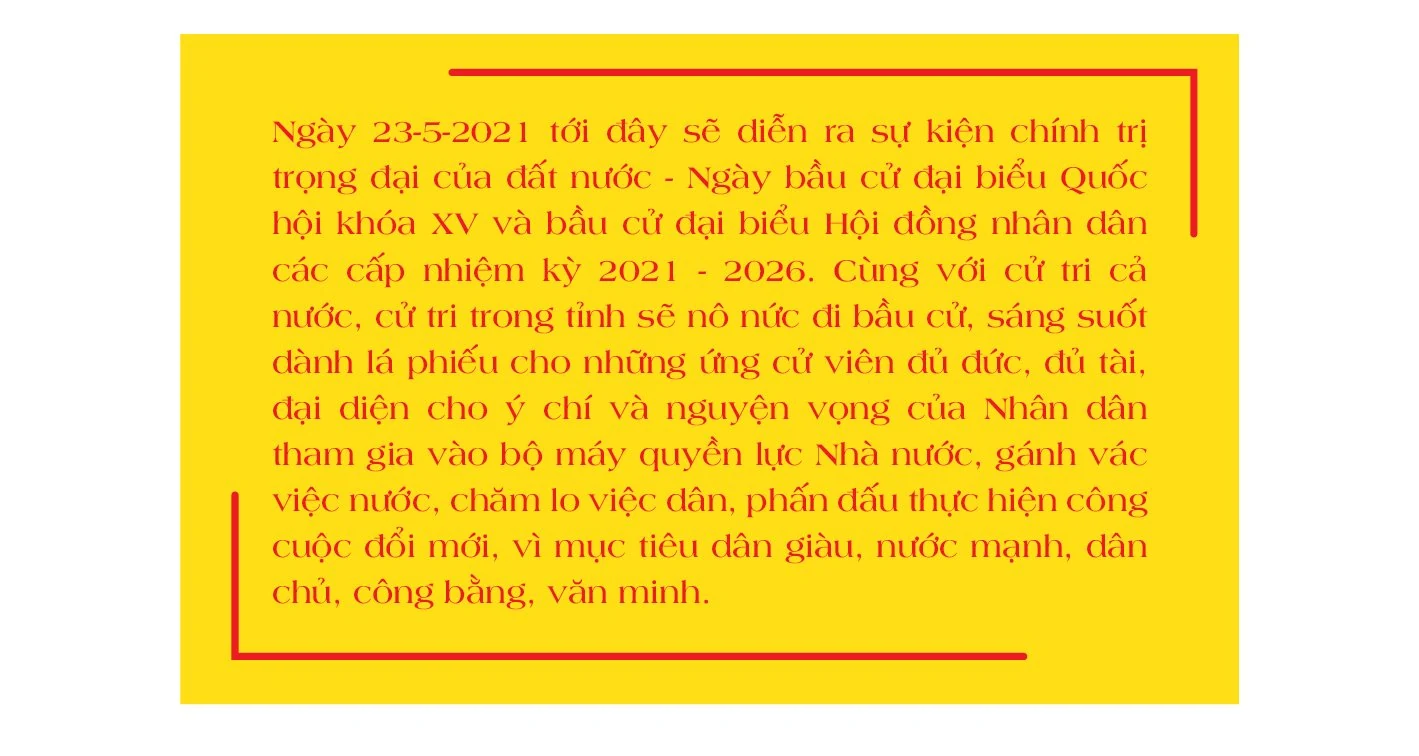 Để cuộc bầu cử thành công tốt đẹp, thực sự là ngày hội lớn của toàn dân