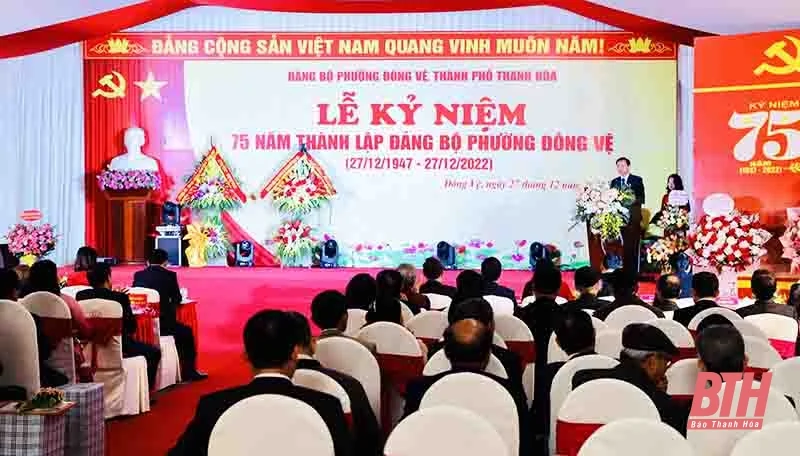 Kỷ niệm 75 năm thành lập Đảng bộ phường Đông Vệ
