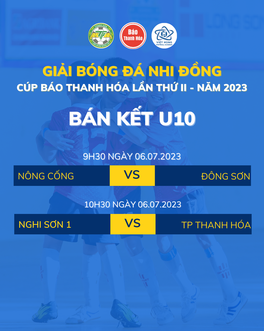 “Cơn bão” mang tên U10 TP Thanh Hóa tạo địa chấn ở tứ kết lứa tuổi U10 giải Bóng đá Nhi đồng Cúp Báo Thanh Hóa 2023