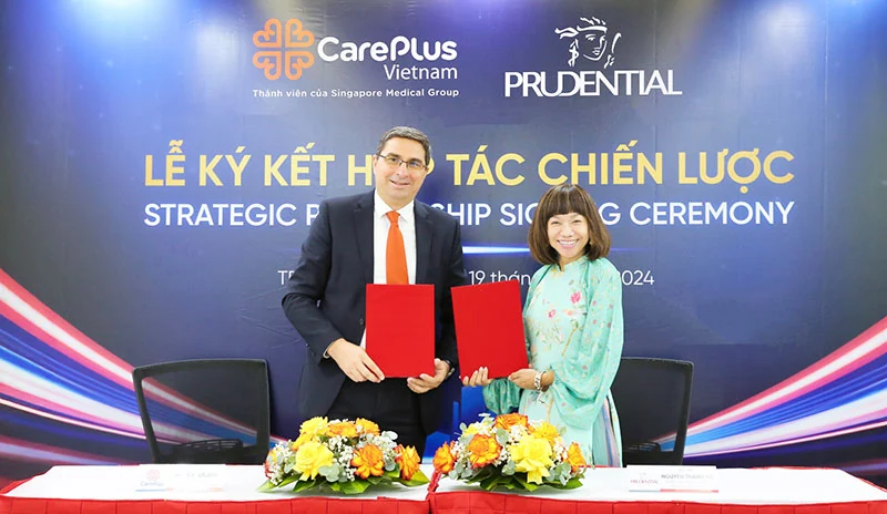 Prudential và CarePlus ký kết hợp tác chiến lược, cung cấp dịch vụ chăm sóc sức khỏe và tầm soát cho khách hàng