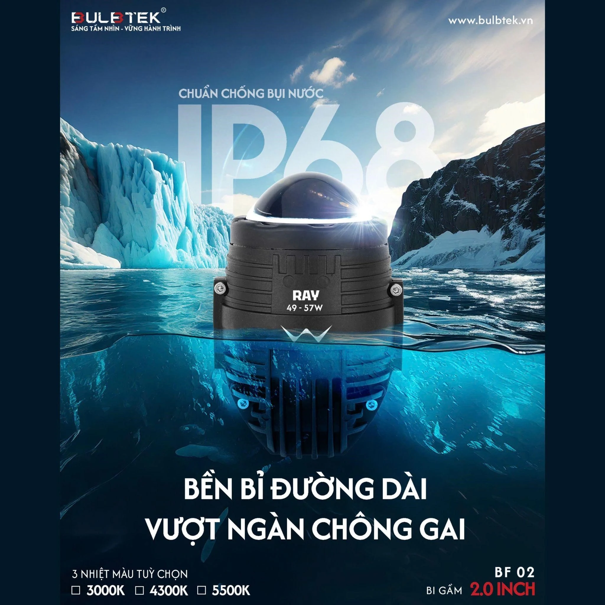 Bulbtek Việt Nam giới thiệu thế hệ đèn bi gầm ô tô 2.0 inch tại Thanh Hóa