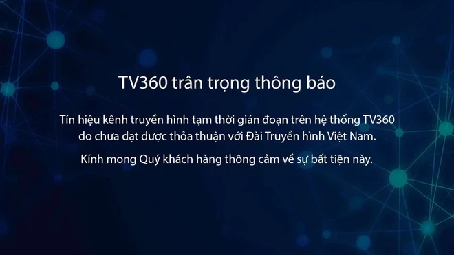 Một số kênh sóng VTV bị gián đoạn tín hiệu trên các ứng dụng truyền hình