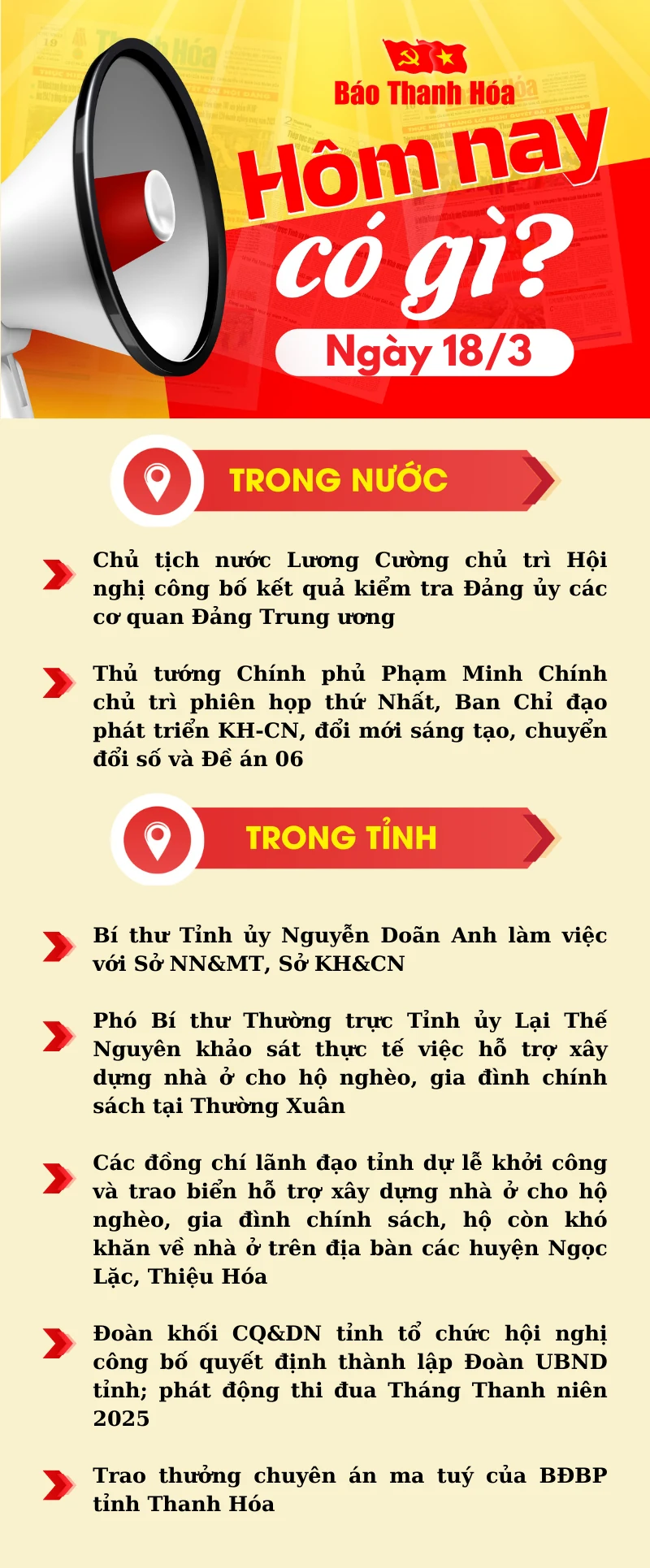 Hôm nay có gì? - Sự kiện nổi bật ngày 18/3/2025
