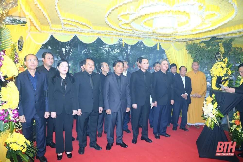 Truy điệu, tiễn đưa đồng chí Phạm Minh Đoan, nguyên Phó Bí thư Tỉnh ủy, nguyên Chủ tịch UBND tỉnh Thanh Hóa về nơi an nghỉ cuối cùng