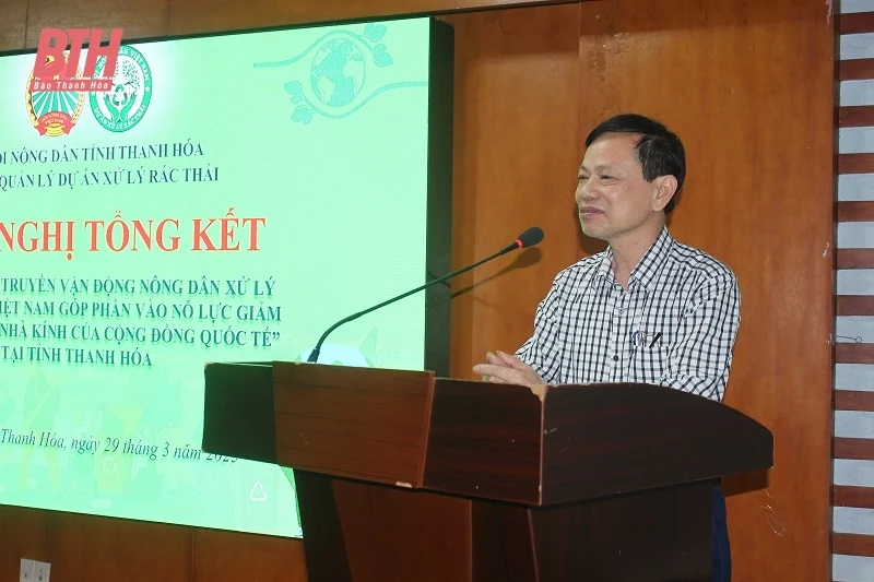 Tổng kết dự án “Tuyên truyền, vận động nông dân xử lý rác thải thân thiện với môi trường”