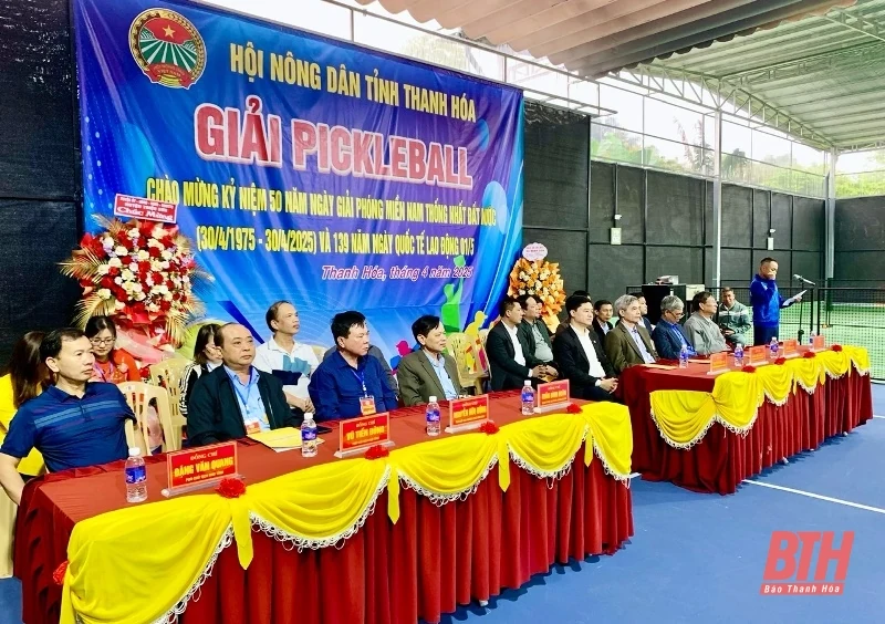 Hội Nông dân tỉnh khai mạc Giải Pickleball năm 2025