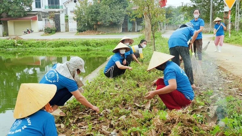 Tổ chức GNI cùng người dân huyện Vĩnh Lộc chung tay bảo vệ môi trường