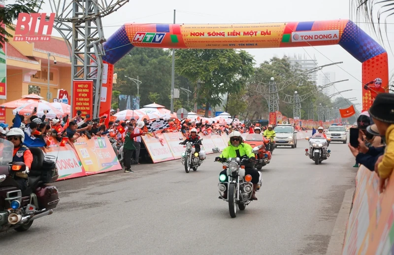 Thanh Hóa hoàn thành tốt việc đón, tiễn đoàn đua xe đạp tranh Cúp Truyền hình TP Hồ Chí Minh