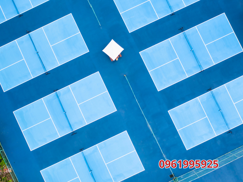 Quy trình thi công sân Pickleball ngoài trời chuẩn 7 bước