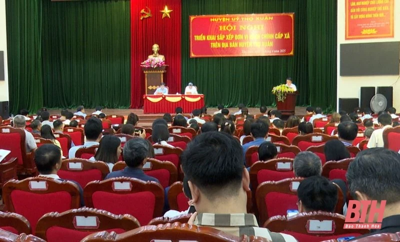 Sau sắp xếp, dự kiến huyện Thọ Xuân còn 8 đơn vị hành chính cấp xã