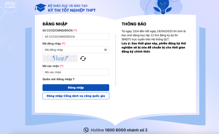 Hôm nay (21/4), thí sinh đăng ký thi tốt nghiệp THPT 2025