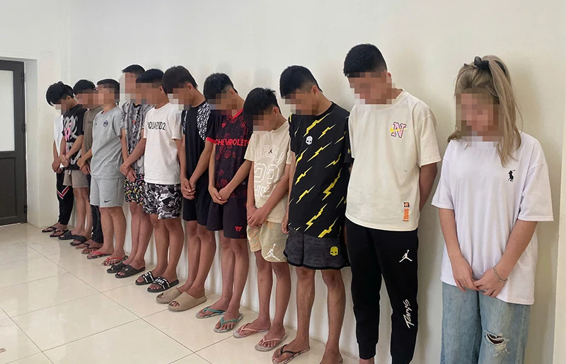 Tạm giữ hình sự các đối tượng gây rối trật tự công cộng tại phường Bắc Sơn