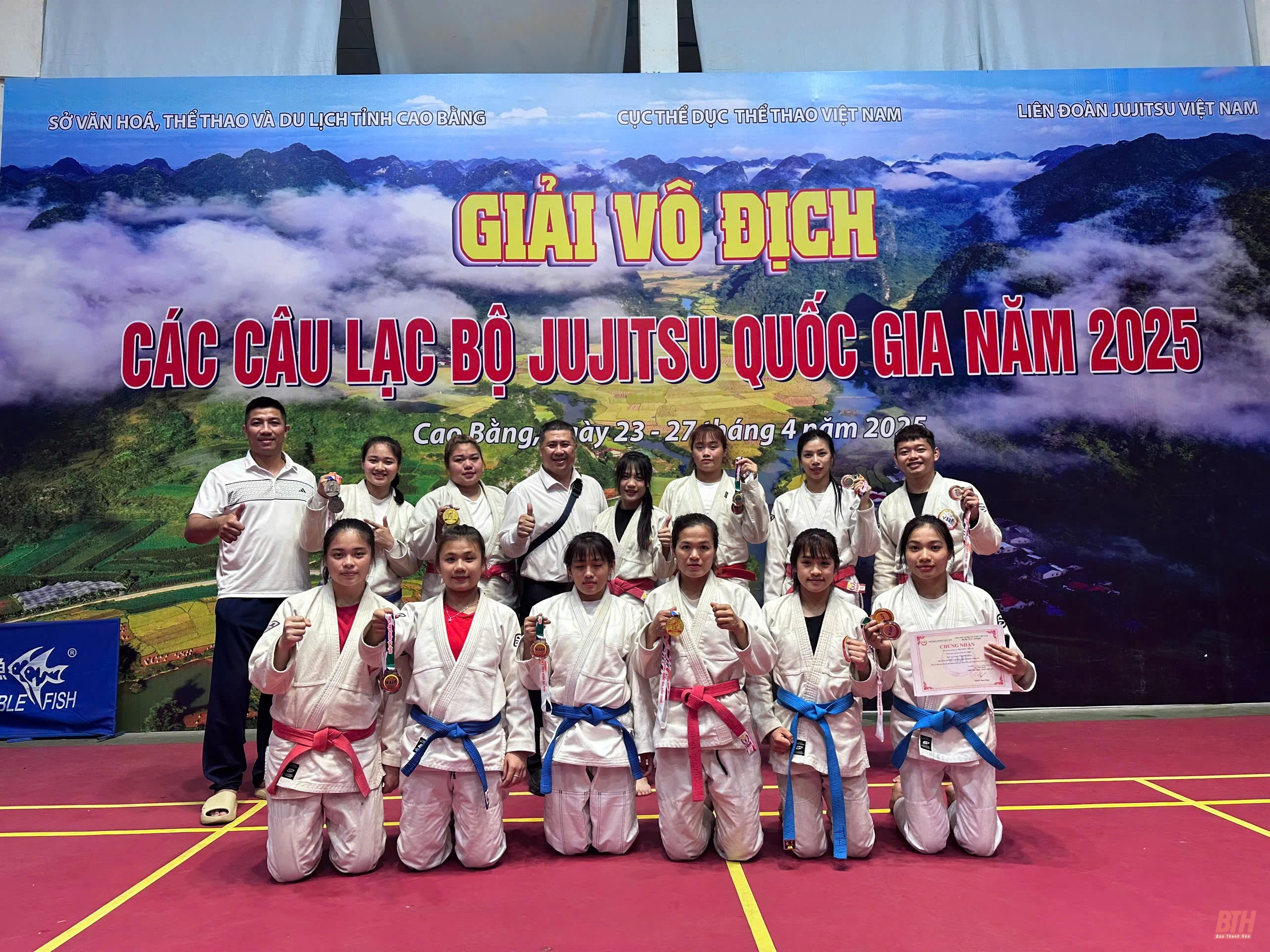 Thanh Trúc lập cú đúp vàng, Thanh Hoá gặt hái thành công tại Giải Vô địch các CLB Jujitsu quốc gia 2025